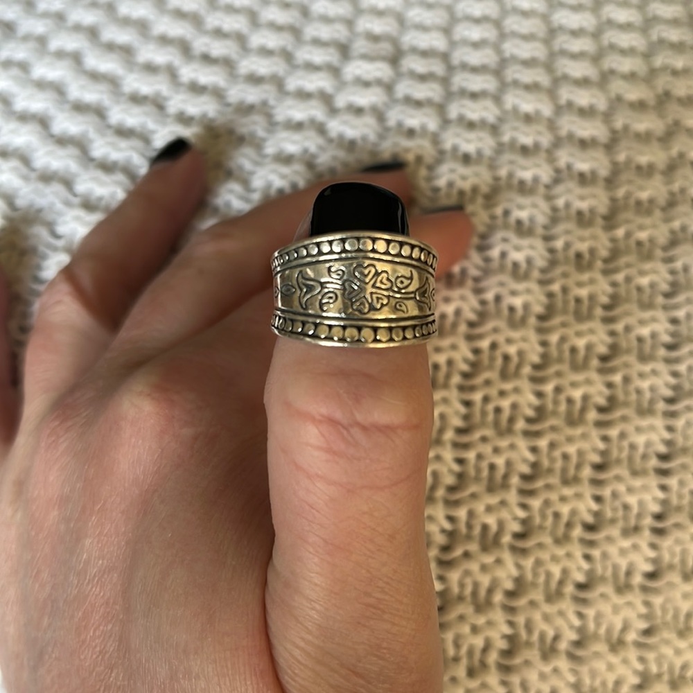 Pandora Sterling Silver Floral Ring